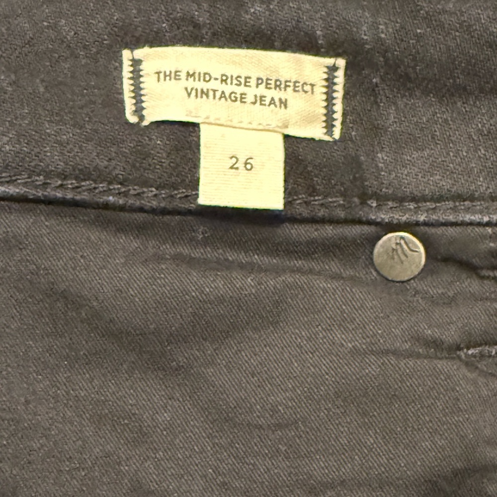 Madewell Women's Black Straight Leg Jeans 26 - Picture 5 of 10